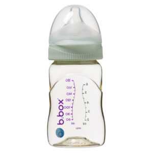 B.BOX Antikoliková kojenecká láhev od narození zelená 180 ml