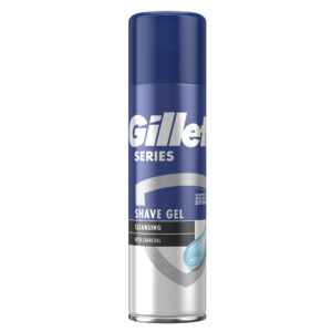 GILLETTE Series Cleansing Charcoal Gel na holení s dřevěným uhlím 200 ml