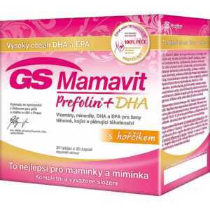 GS Mamavit Prefolin + DHA + EPA 30 tablet + 30 kapslí