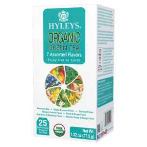 HYLEYS Variace zelených čajů s přírodním aroma BIO 25 sáčků