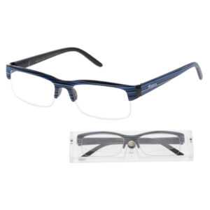 KEEN Čtecí brýle + 1.00 modro-černé s pouzdrem flex