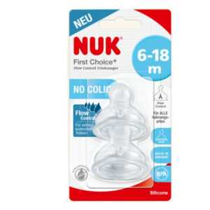NUK FC+ Flow Control savička 6-18m 2 ks