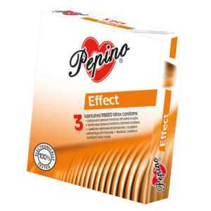 PEPINO Kondomy s dráždivým efektem 3 kusy