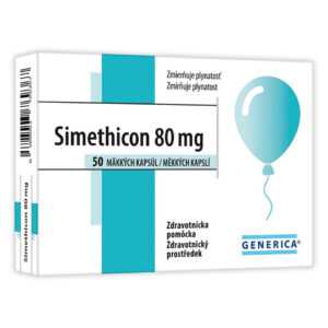GENERICA Simethicon 80 mg 50 měkkých želatinových kapslí