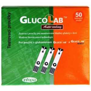 GLUCOLAB Testovací proužky pro glukometr GlucoLab 50 ks