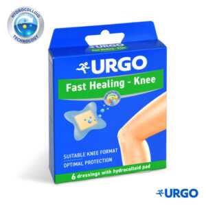 URGO FAST Healing Knee hydrokoloidní náplast na kolena 6 ks