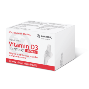 FARMAX Vitamin D3 60+30 tobolek ZDARMA
