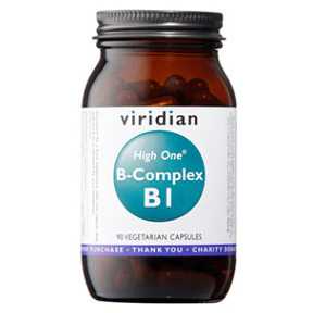 VIRIDIAN Nutrition B-Complex B1 High One 90 kapslí