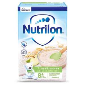 NUTRILON Obilno-mléčná kaše 7 cereálií s ovocem od 8.měsíce 225 g
