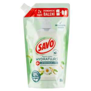 SAVO Tekuté mýdlo s antibakteriální složkou Heřmánek & Jojobový olej Náhradní náplň 500 ml