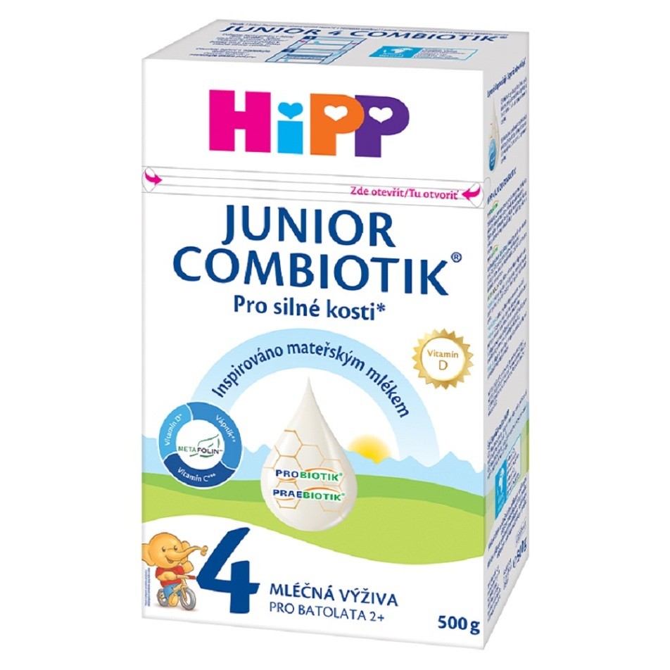 HiPP 4 Junior Combiotik Pokračovací batolecí mléko od 24.měsíců 500 g