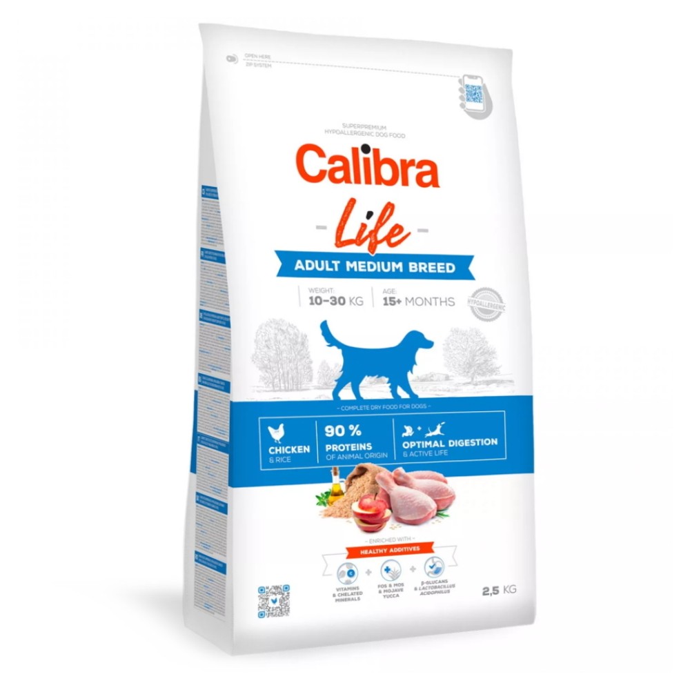 CALIBRA Life Adult Medium Breed Chicken pro psy středních plemen 1 ks