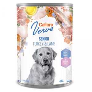 CALIBRA Verve Senior Turkey&Lamb konzerva pro psy 400 g